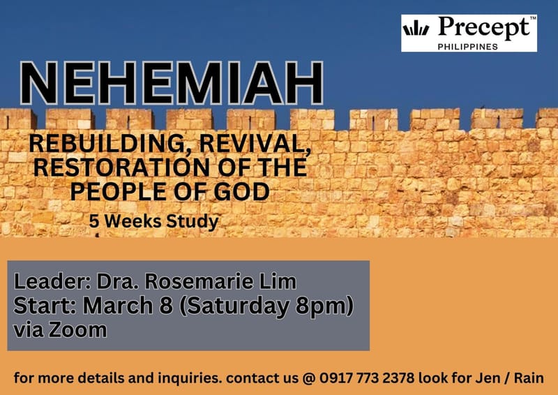 PUP Nehemiah - Rebuilding, Revival, Restoration of the People of God (5 Lessons)