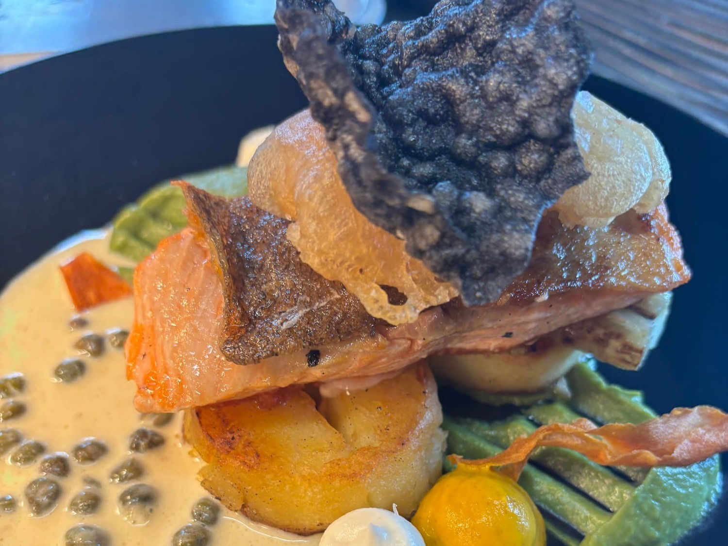 Sea Trout and King Prawn