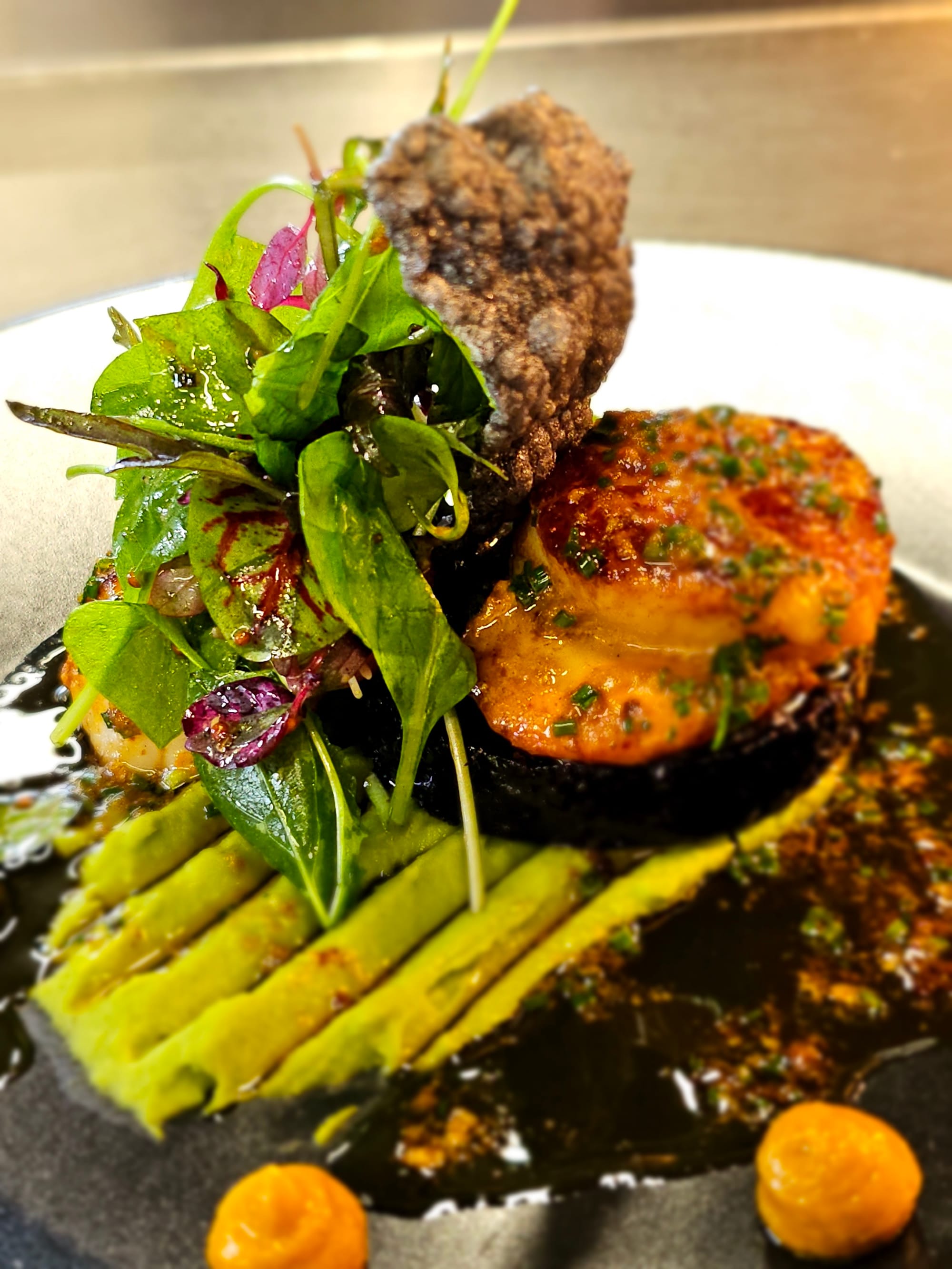 Black Pudding and Scallop