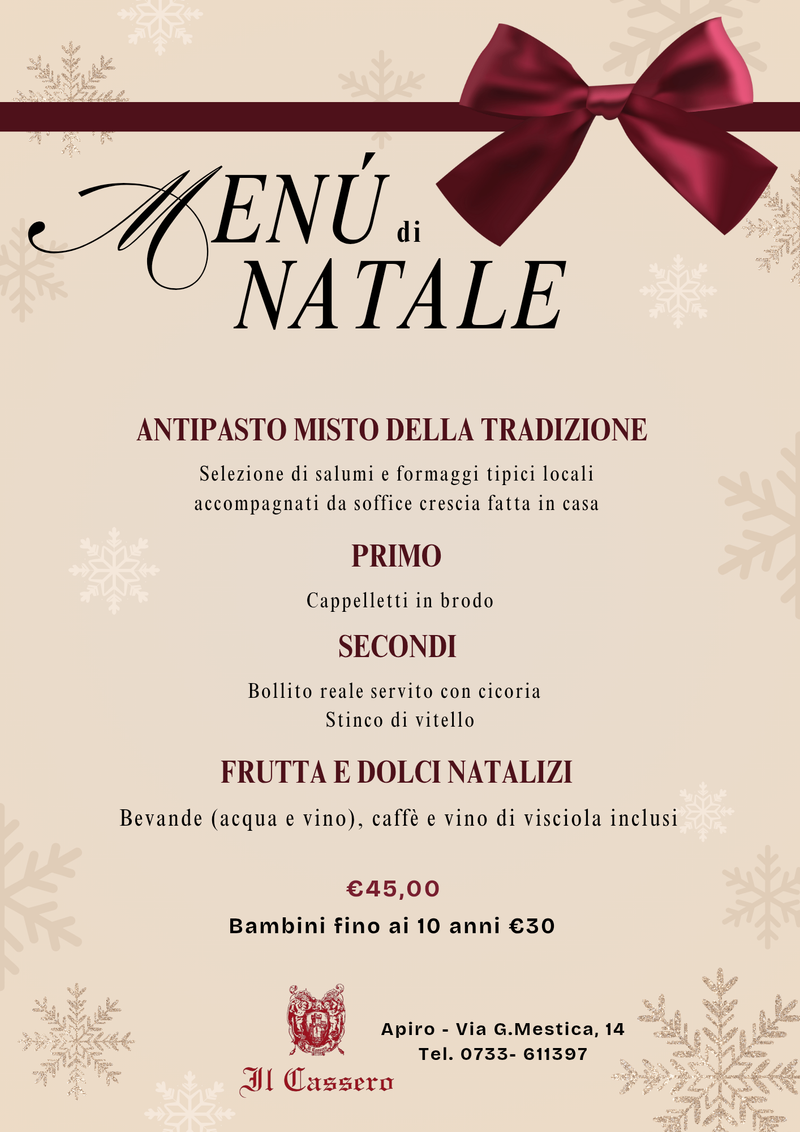 Menù natale