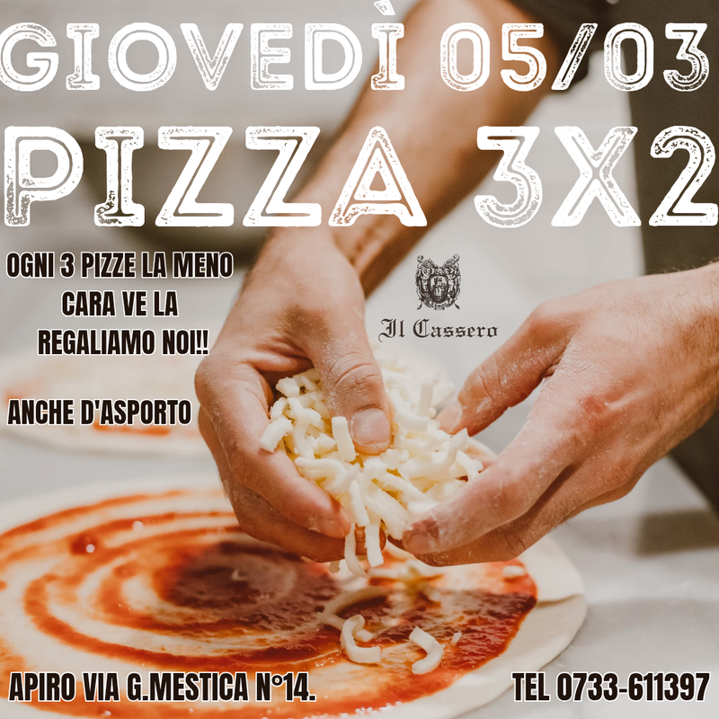 Pizze 3x2