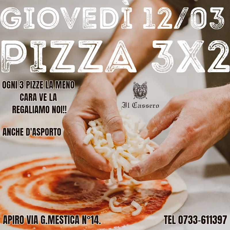 Pizze 3x2