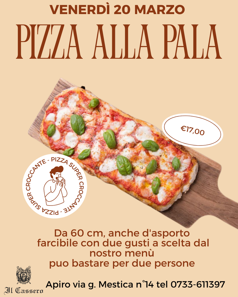 PIZZA ALLA PALA