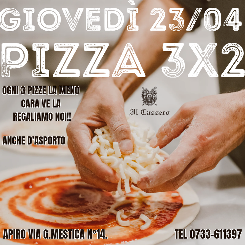 Pizze 3x2
