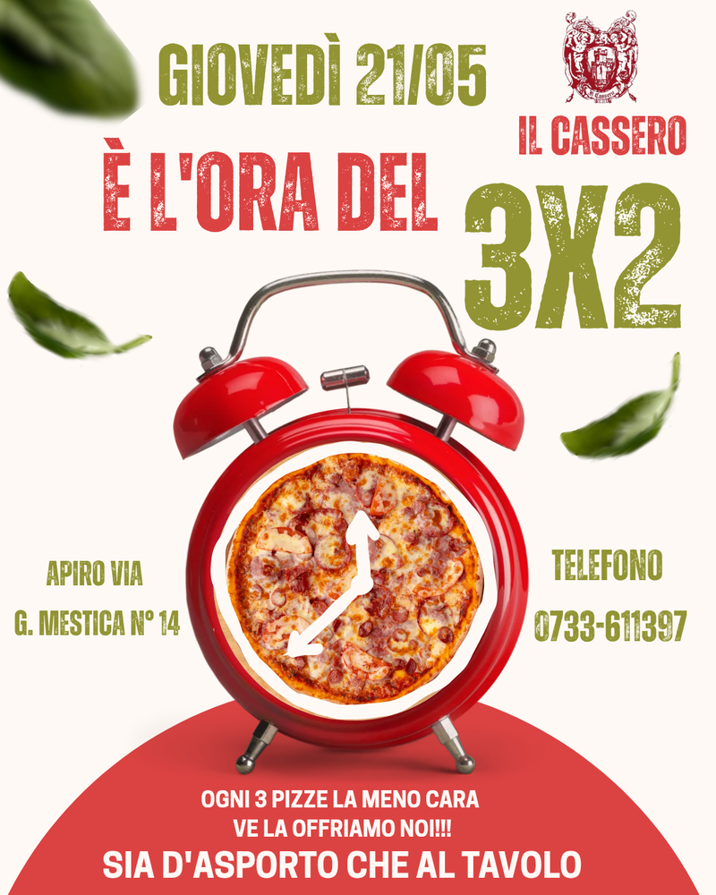 Pizze 3x2