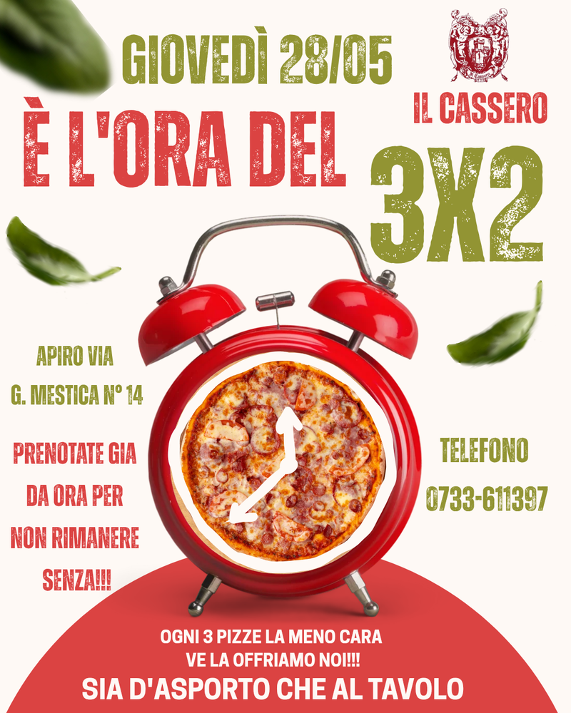 Pizze 3x2