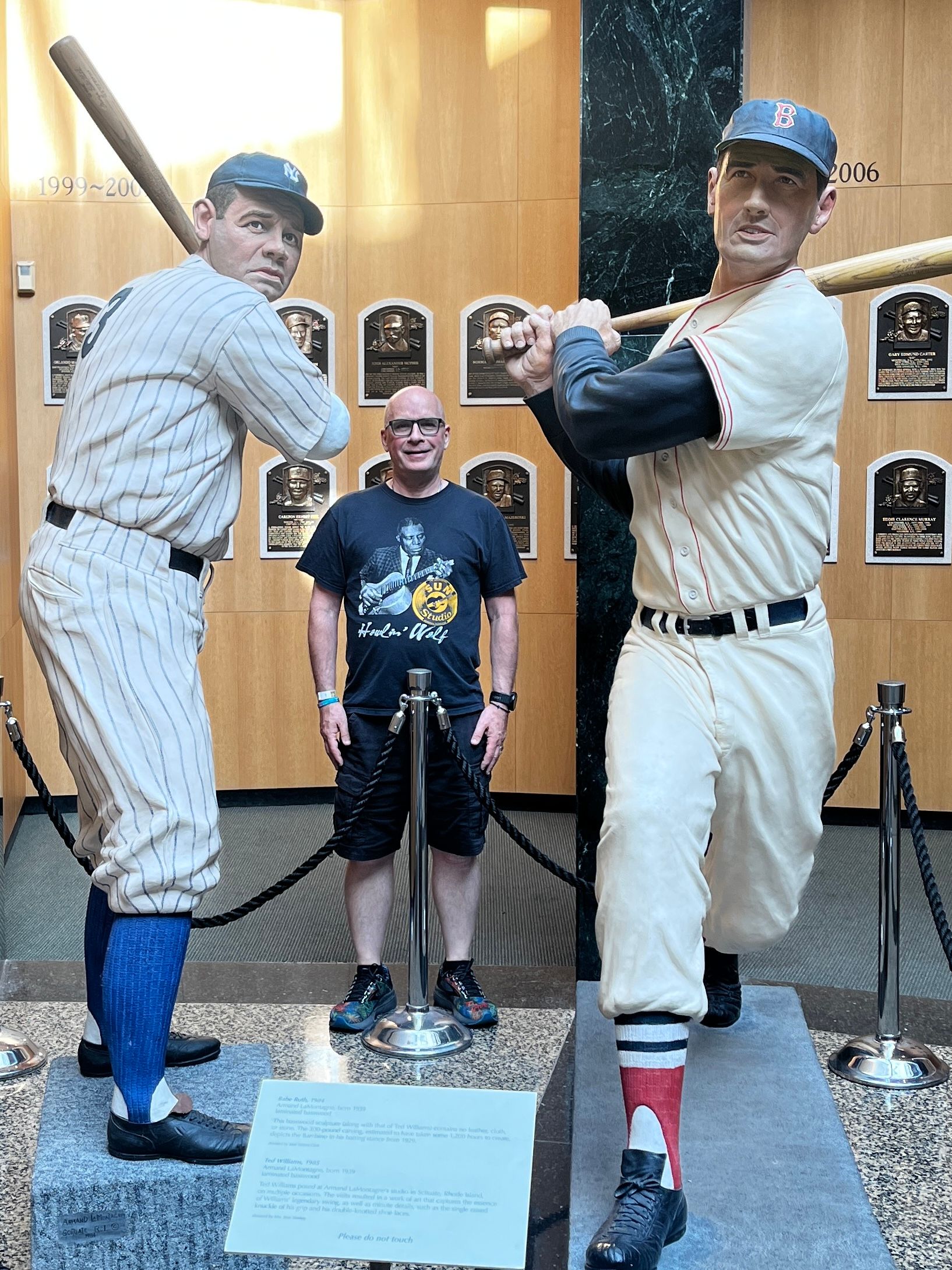 Greatness in other fields can inspire writers (At Baseball Hall of Fame in Cooperstown, NY.)