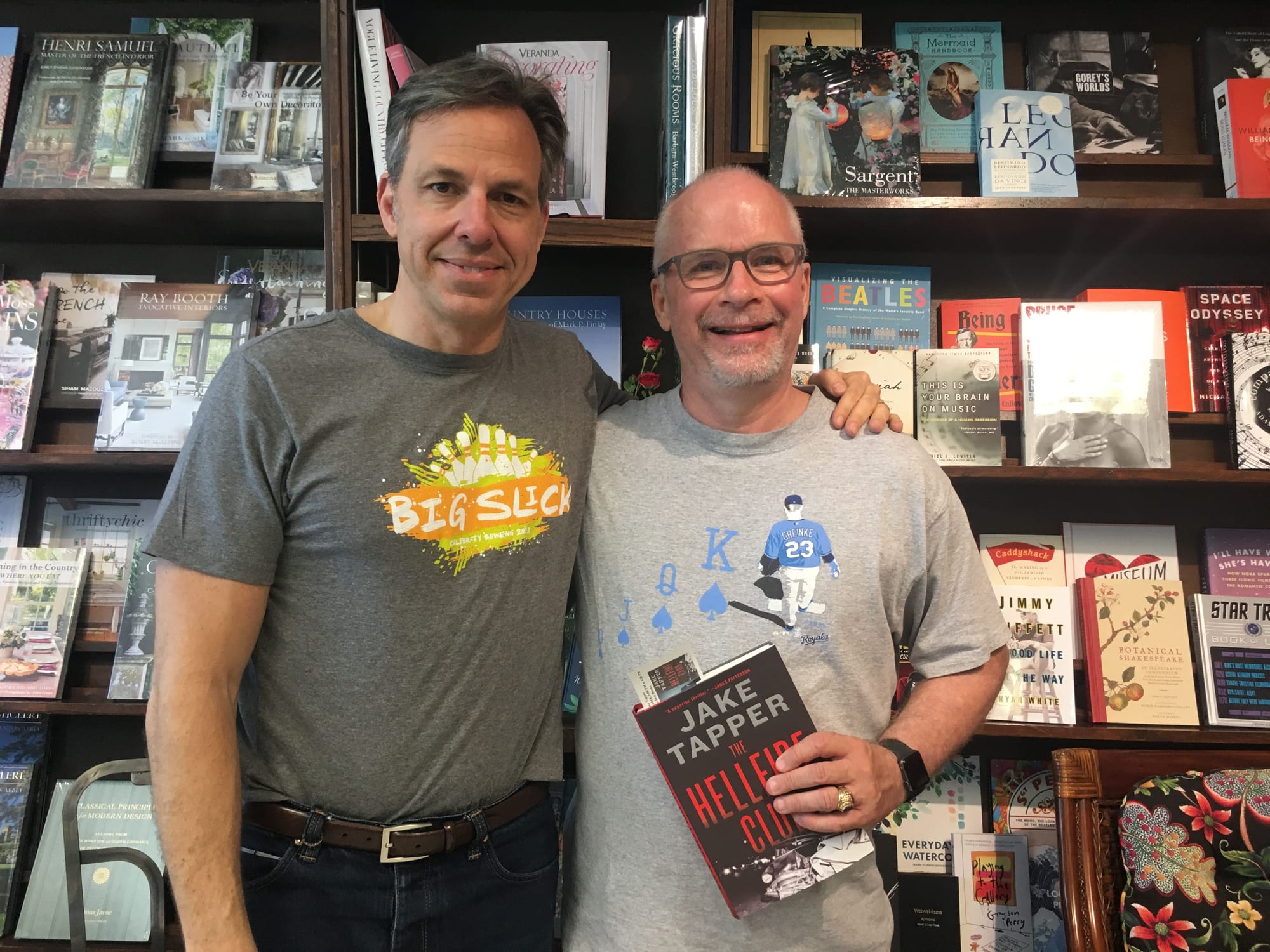 I met news anchor and author Jake Tapper in Kansas City.