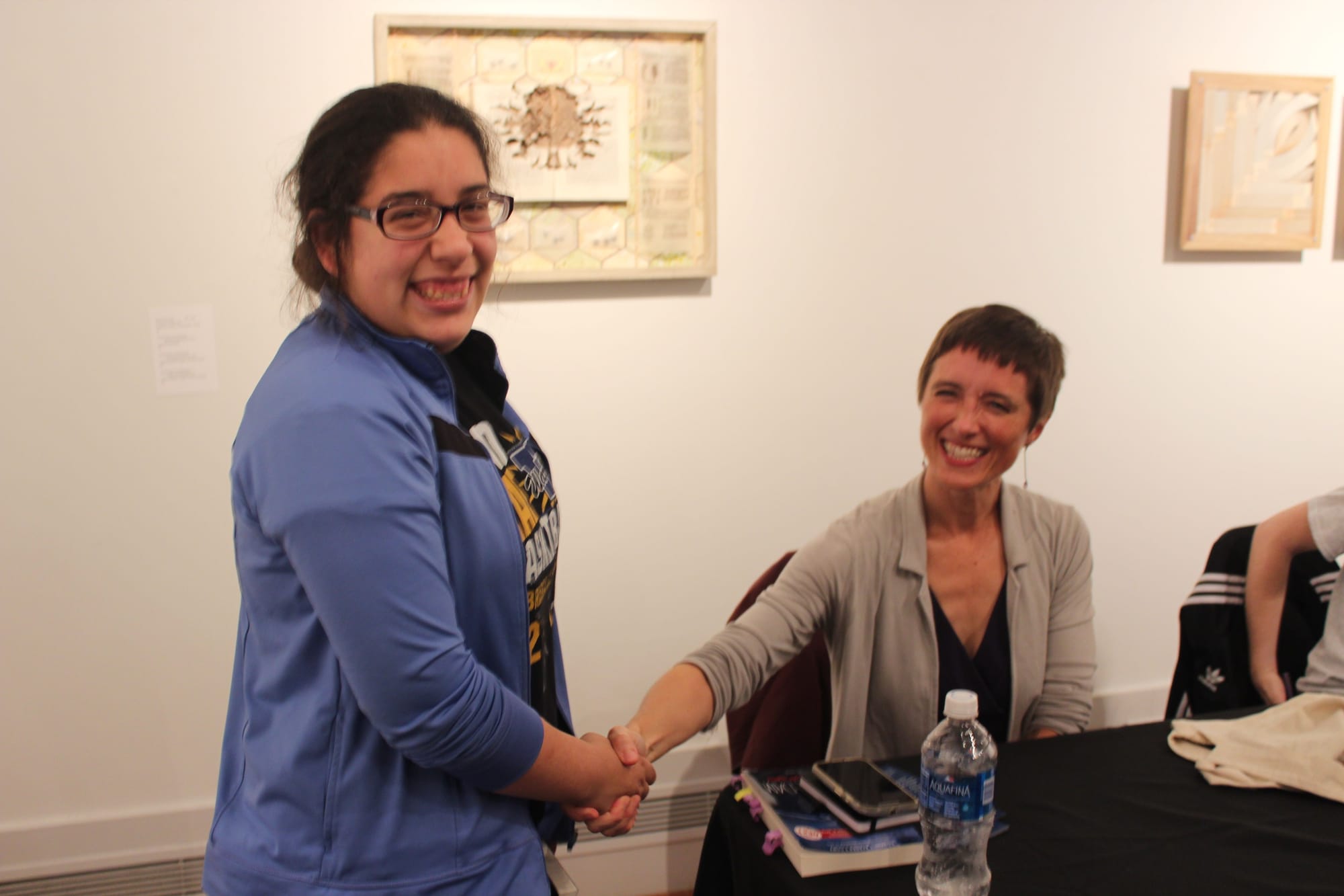 I took a busload of students to meet author, Amy Hassinger. Amy was my first reader of the novel that is now called, "Bird." She read the first draft. I am now finishing up draft six (a decade later). These things take time!!