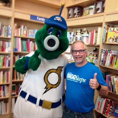 I met Stormy at the Bookworm. I think he wrote a book or there was a book about him for kids, but I did not buy it. OOPS.