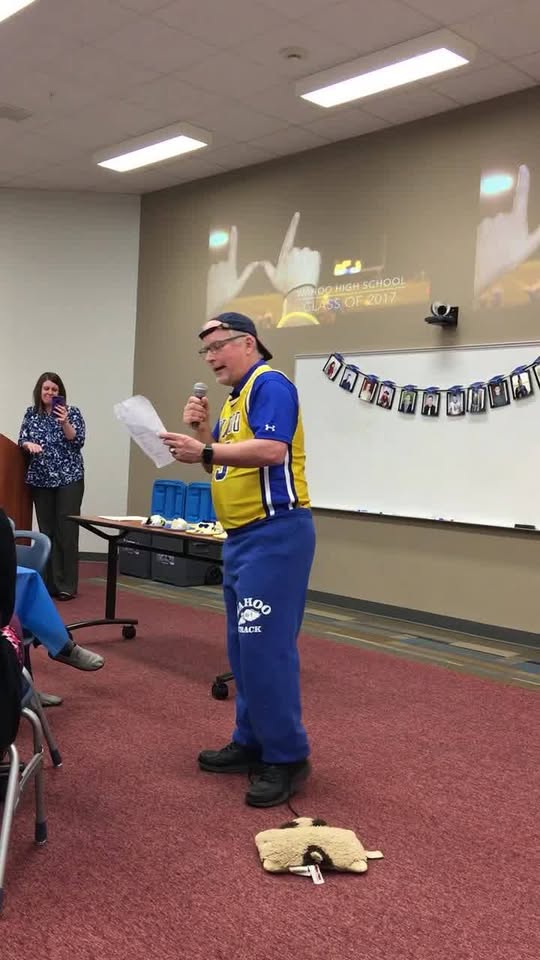 For a few years, I wrapped for the seniors on their last day. I had to write those raps, usually the day before I did it.
