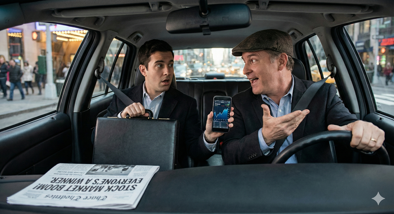 כשנהגי המוניות מתחילים לתת טיפים על מניות: האם איבדנו את הפחד?