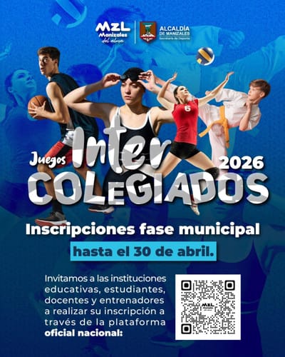 Manizales se suma a los Juegos Intercolegiados Nacionales 2026