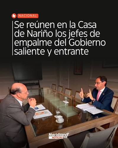 Inicia el espinoso empalme entre el gobierno de Gustavo Petro y el presidente electo Abelardo de la Espriella