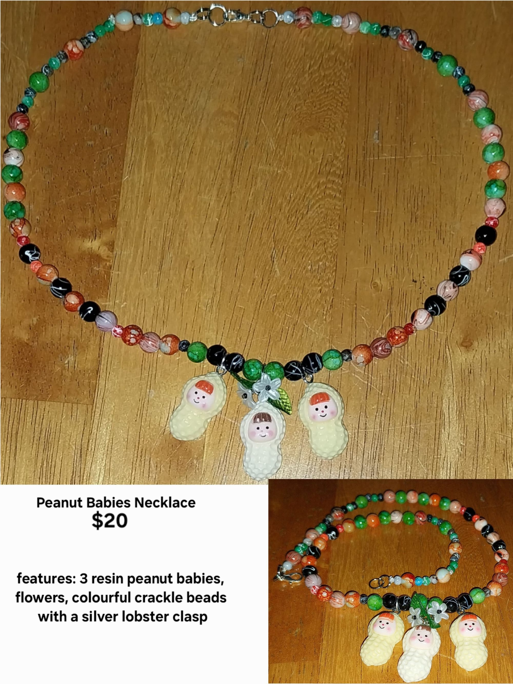 Peanut Babies Necklace $20