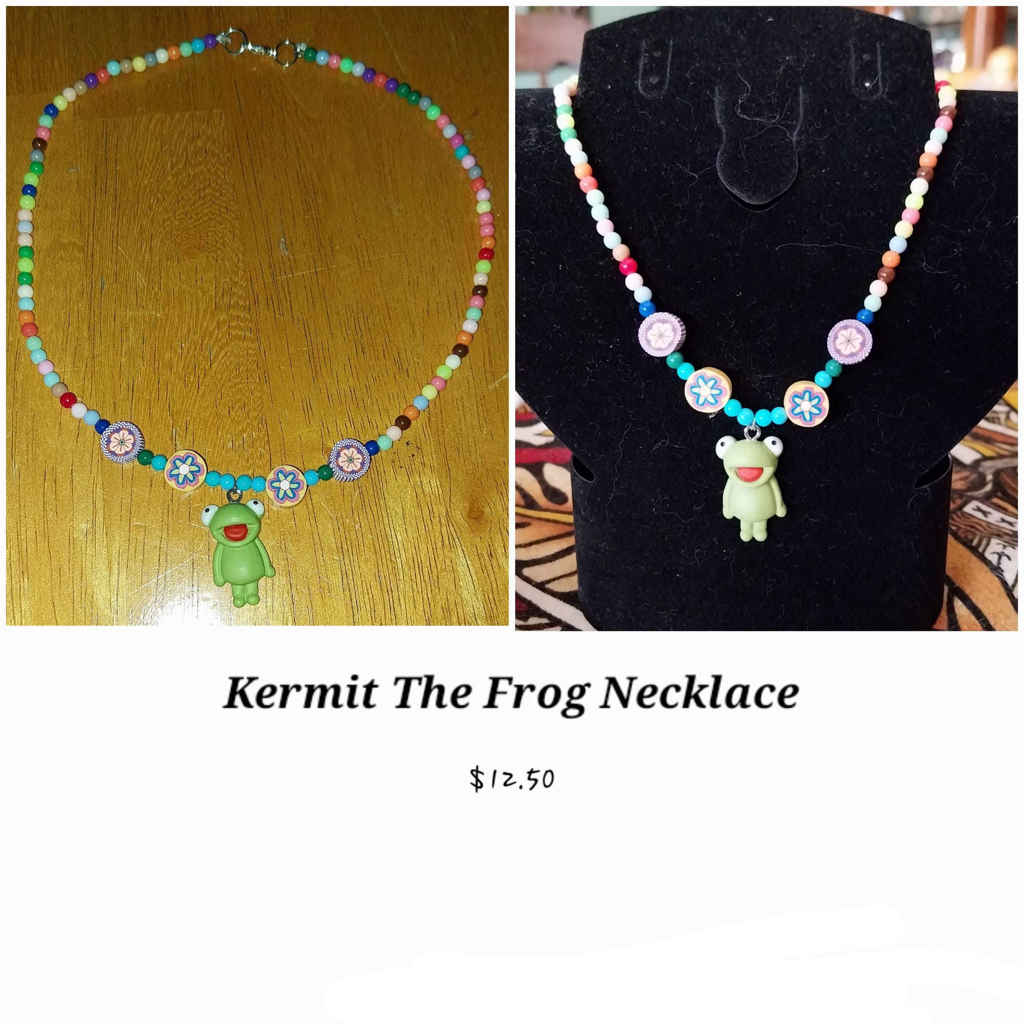 Kermit The Frog Necklace  $12.50