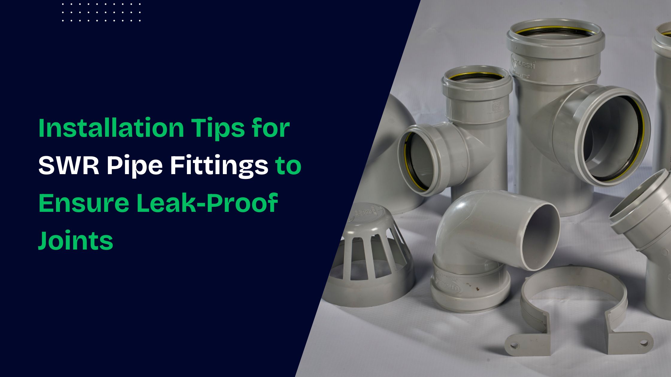 tips on how to install SWR pipe fittings