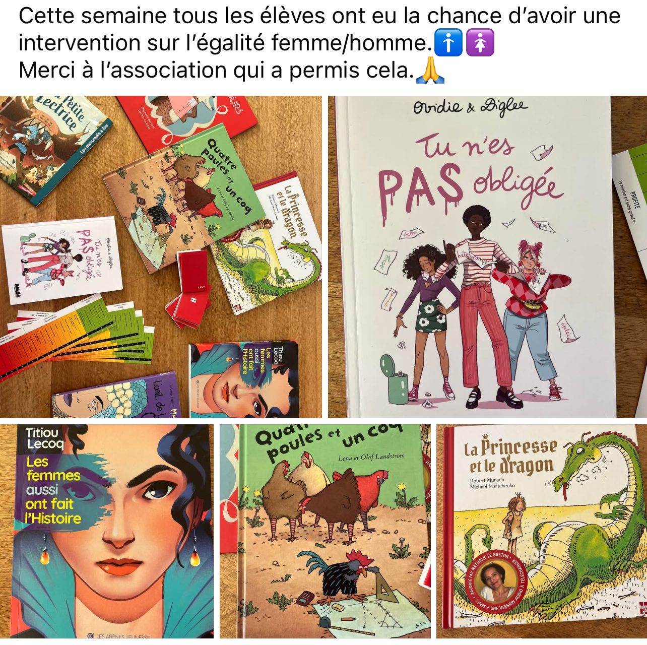 Sensibilisation a l’égalité homme femme