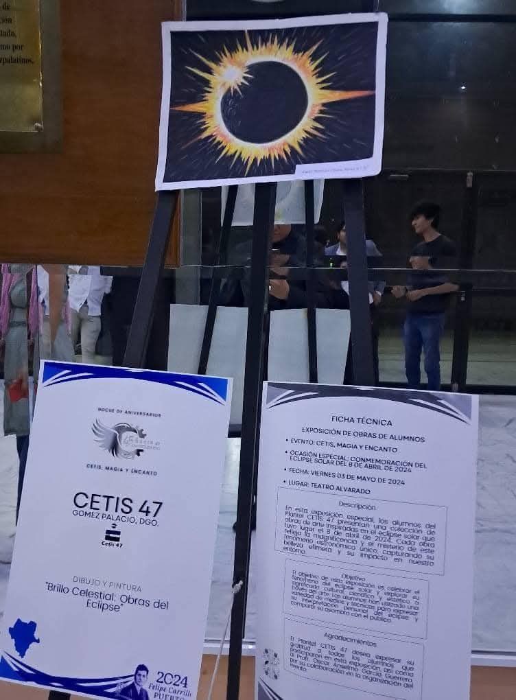 Galería de Artes Visuales, conmemorando el Eclipse Solar el 8 de abril de 2024