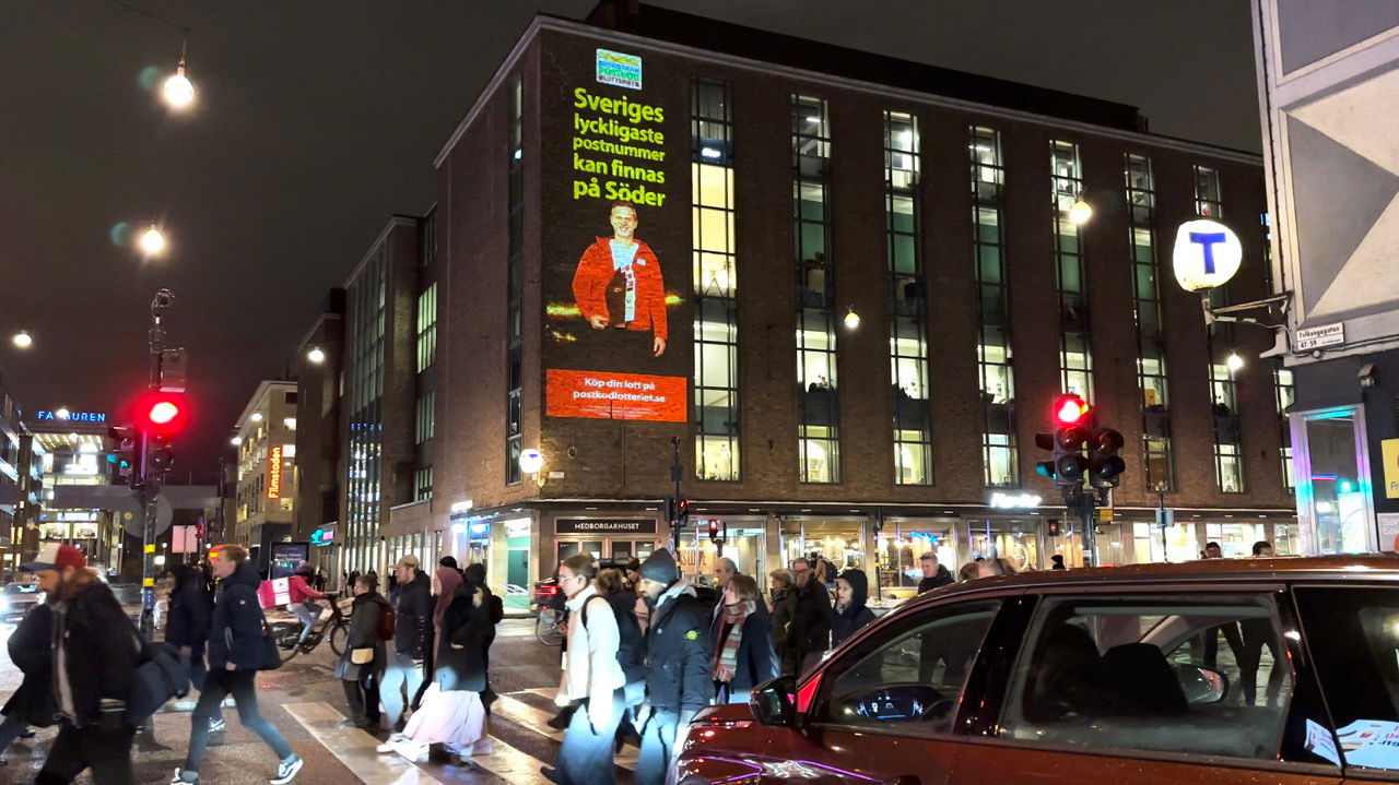 Projicera olika ytor i Stockholm