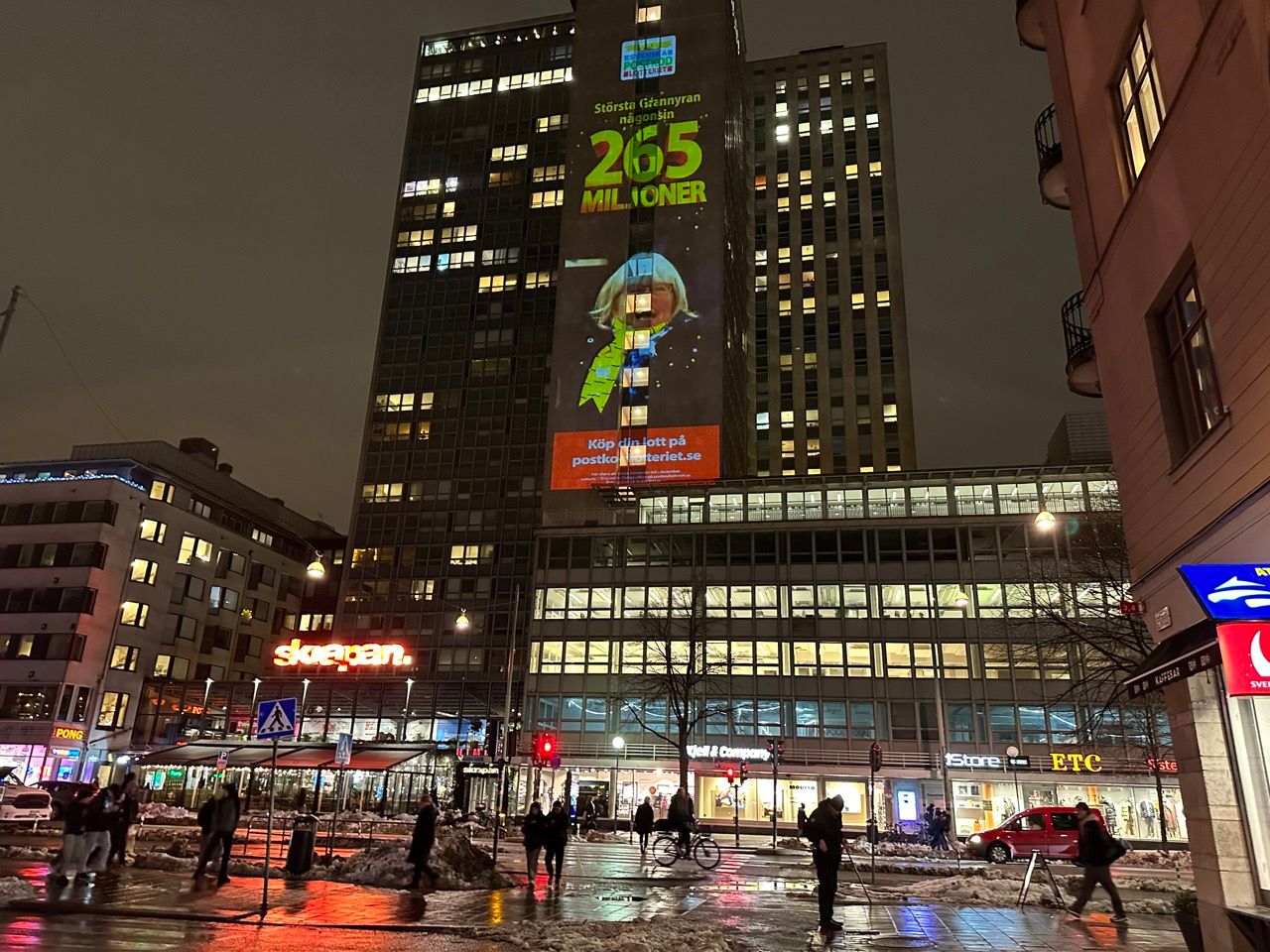 Projicera olika ytor i Stockholm