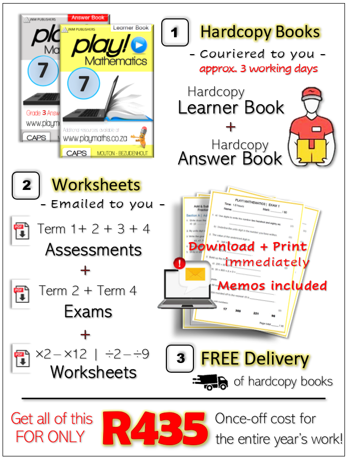 Gr 7 Bundle Deal - Maths/ Wiskunde