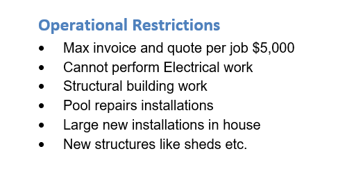 Ristrictions