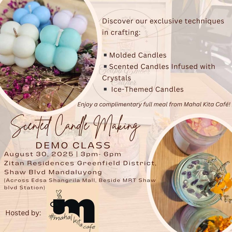 SCENTED CANDLE MAKING CLASS
