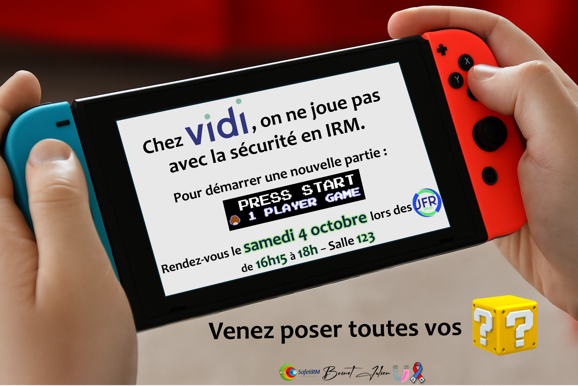 Orateur Vidi aux JFRs 2025 !