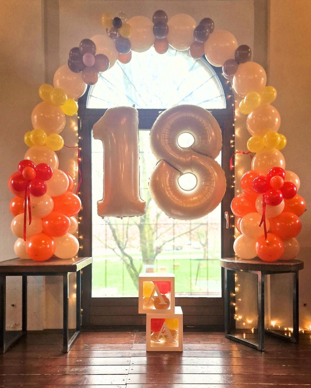 Arco con palloncini 18 anni