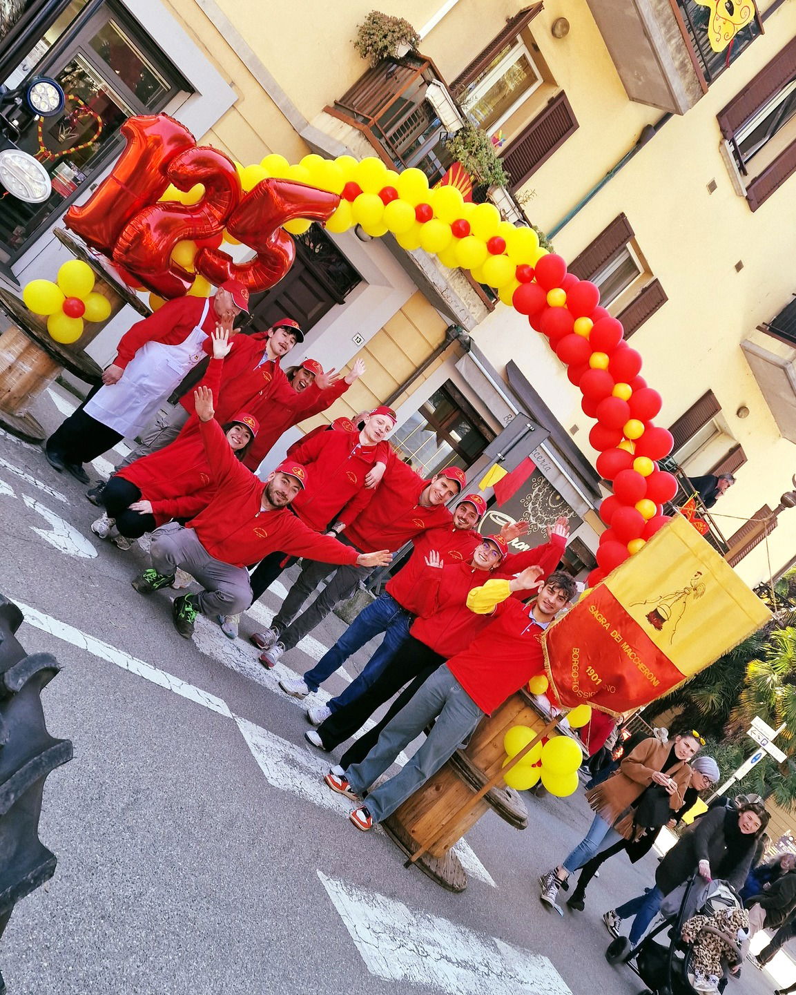 Arco per Sagra dei Maccheroni a Borgo Tossignano