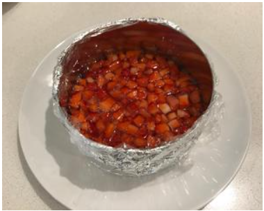 Etape 3: Préparation de la garniture de fraise