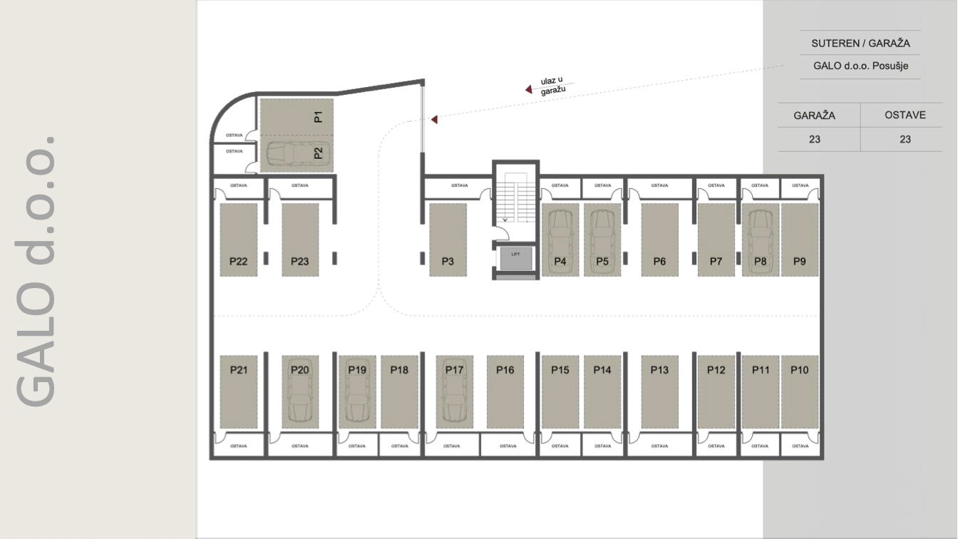 GARAŽA 23 - OSTAVE 23