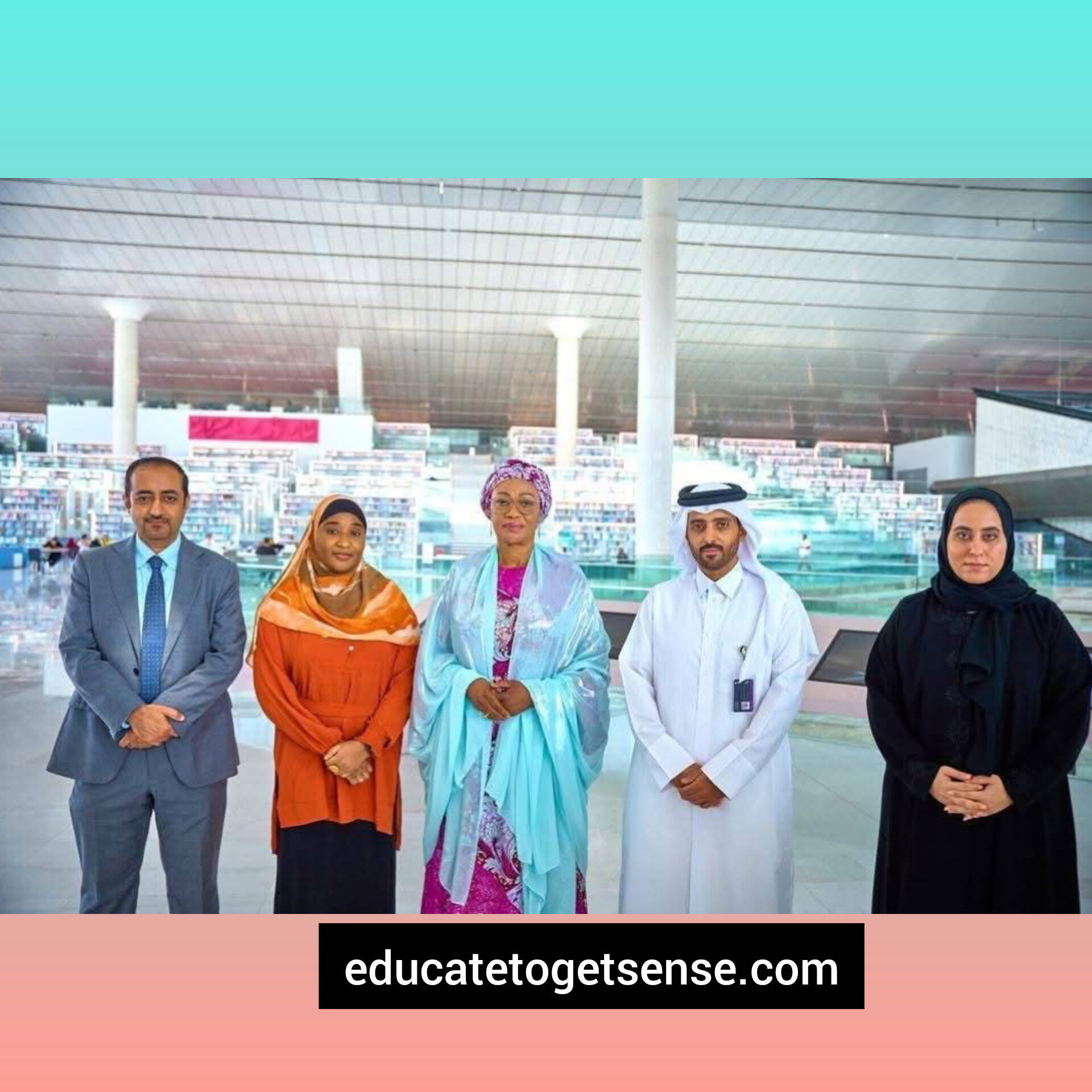 FIRST LADY OLUREMI TINUBU VISITS QATAR NATIONAL LIBRARY, SEEKS PARTNERSHIP TO IMPROVE EDUCATION IN NIGERIA