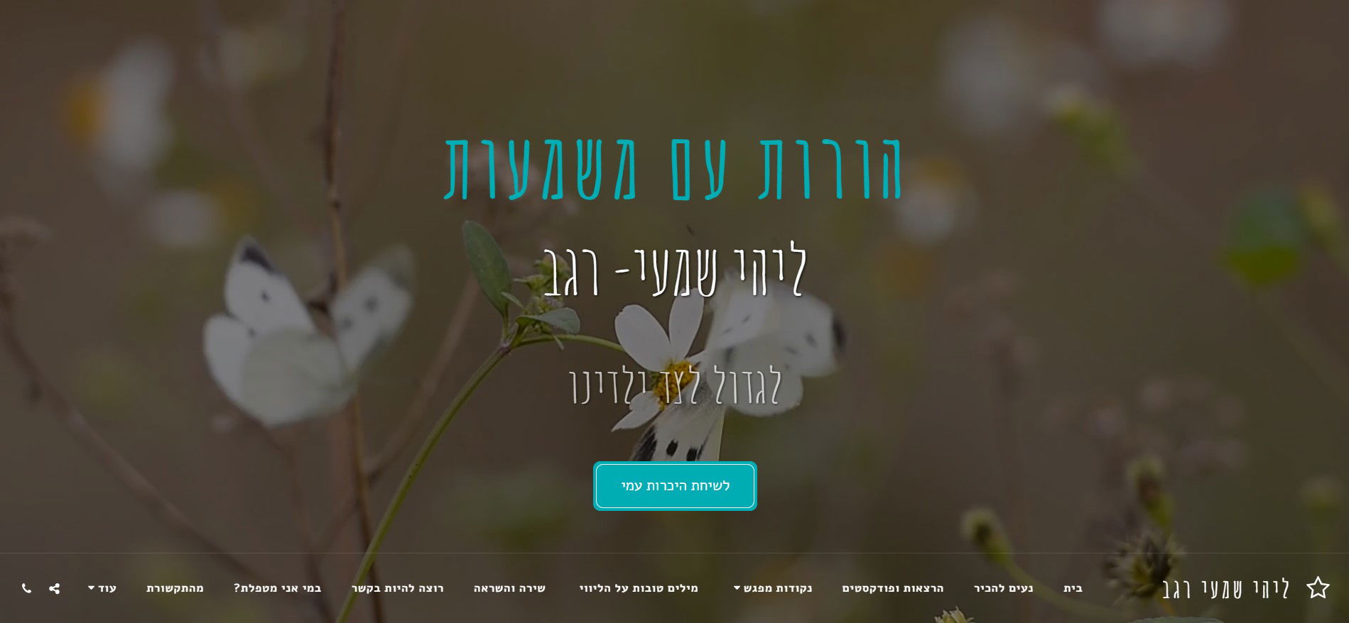 ליהי שמעי רגב - הורות עם משמעות