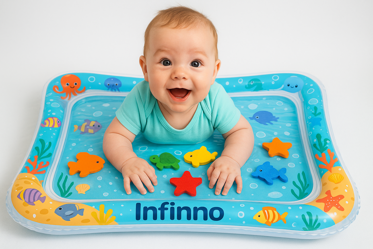 Premium Baby Water Play Tummy Time Mat Infinno Inflatable