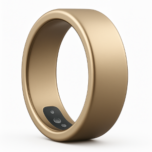 Milavan Gold Smart Ring Health Fitness Tracker