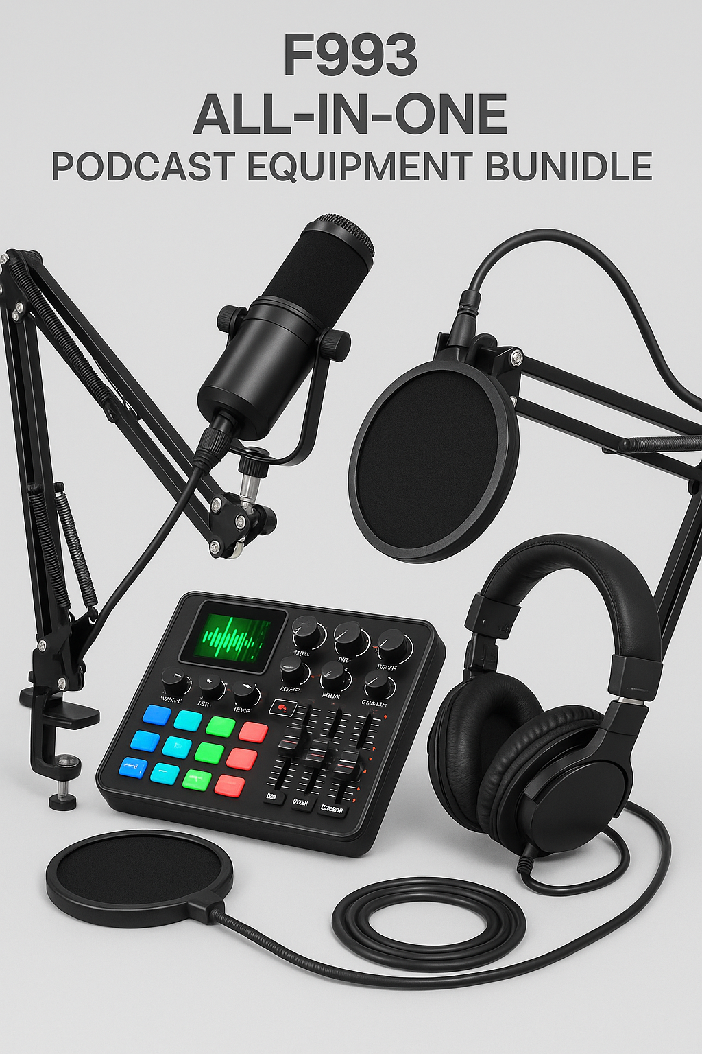  F993 All-in-One Podcast Equipment Bundle