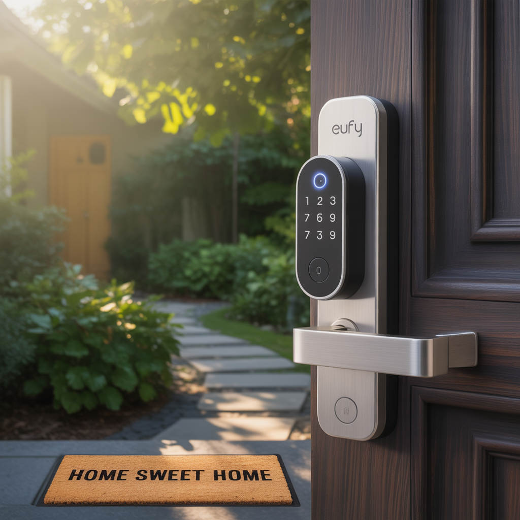 eufy Smart Lock C33, Keypad Door Lock with Handle