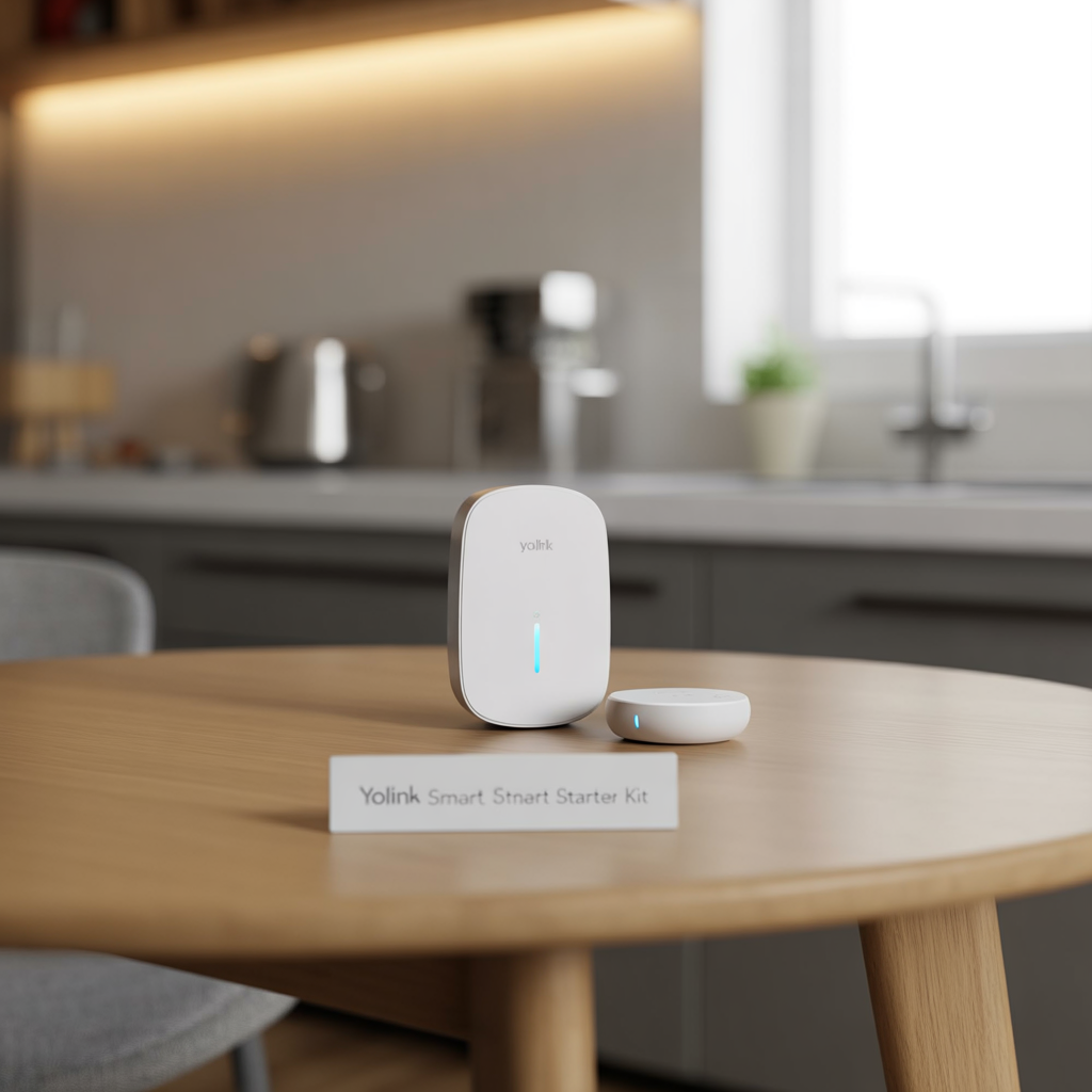 YoLink Smart Home Starter Kit: Hub & Water Leak Sensor 4