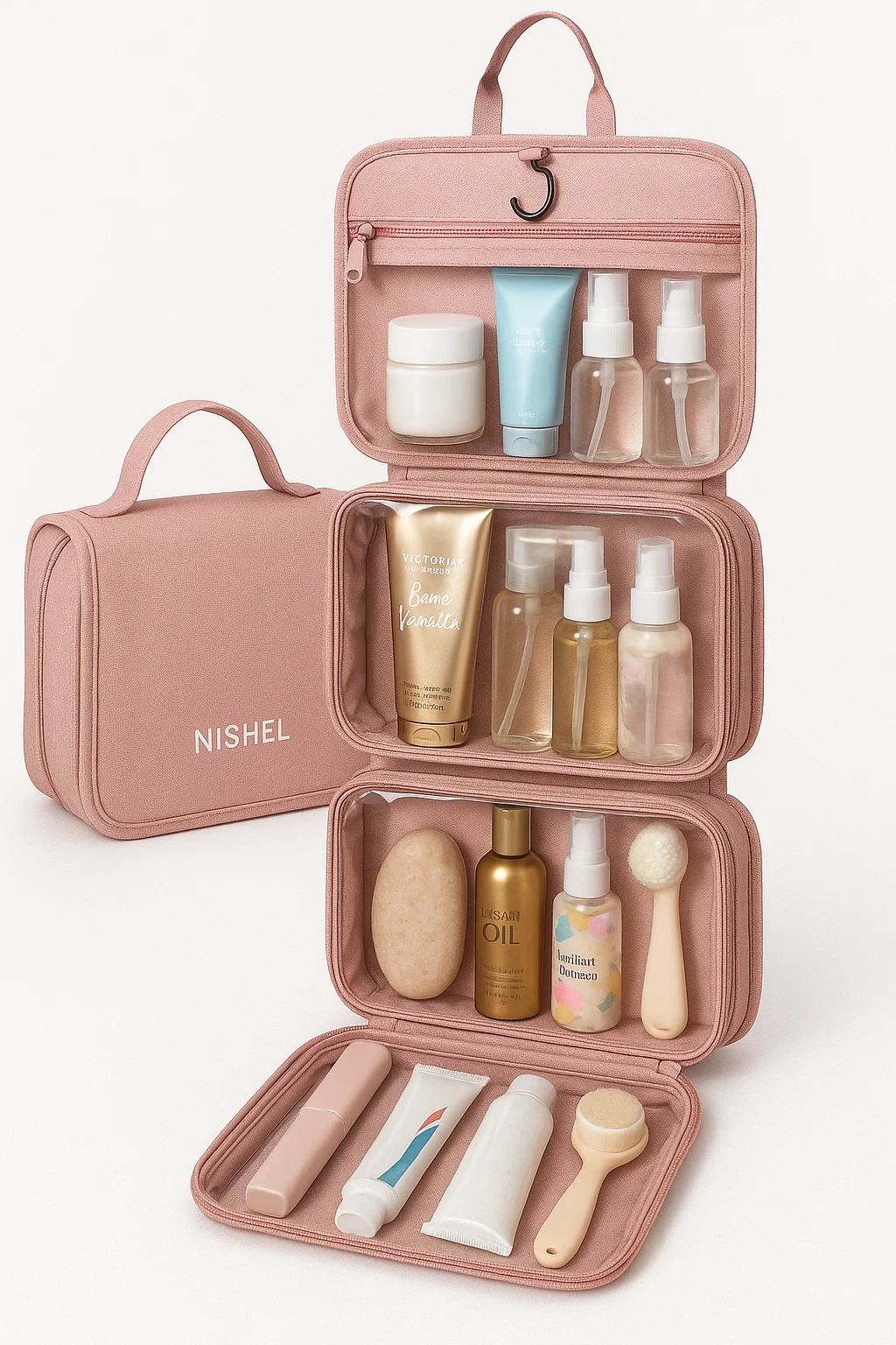 NISHEL Travel Toiletry Bag for Women