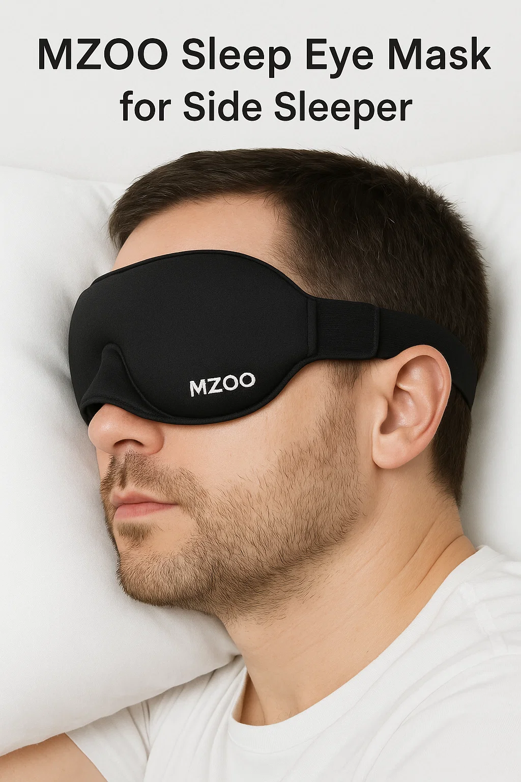 MZOO Sleep Eye Mask for Side Sleeper Men Women