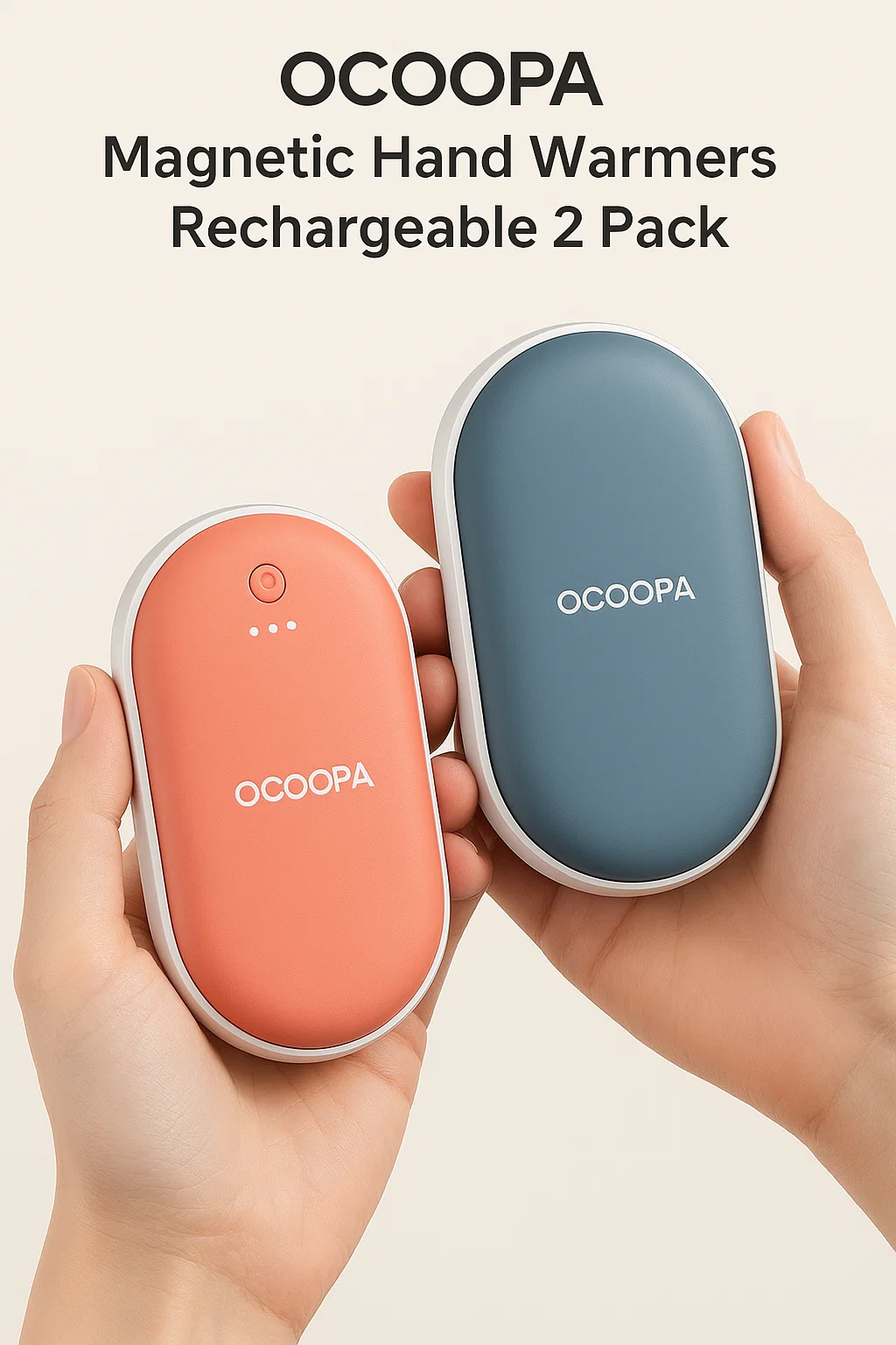 OCOOPA Magnetic Hand Warmers Rechargeable 2 Pack