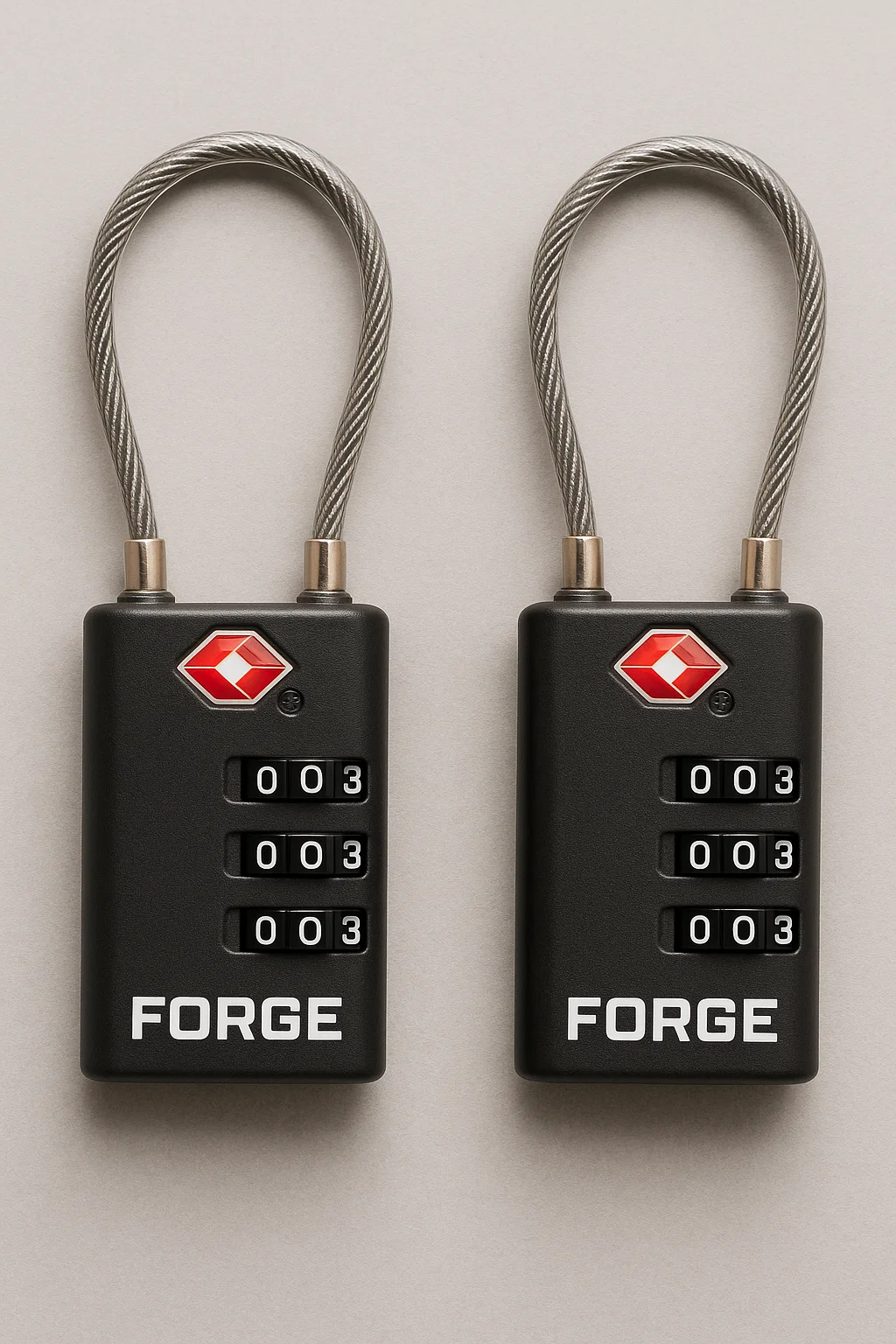 Forge Cable Luggage Locks