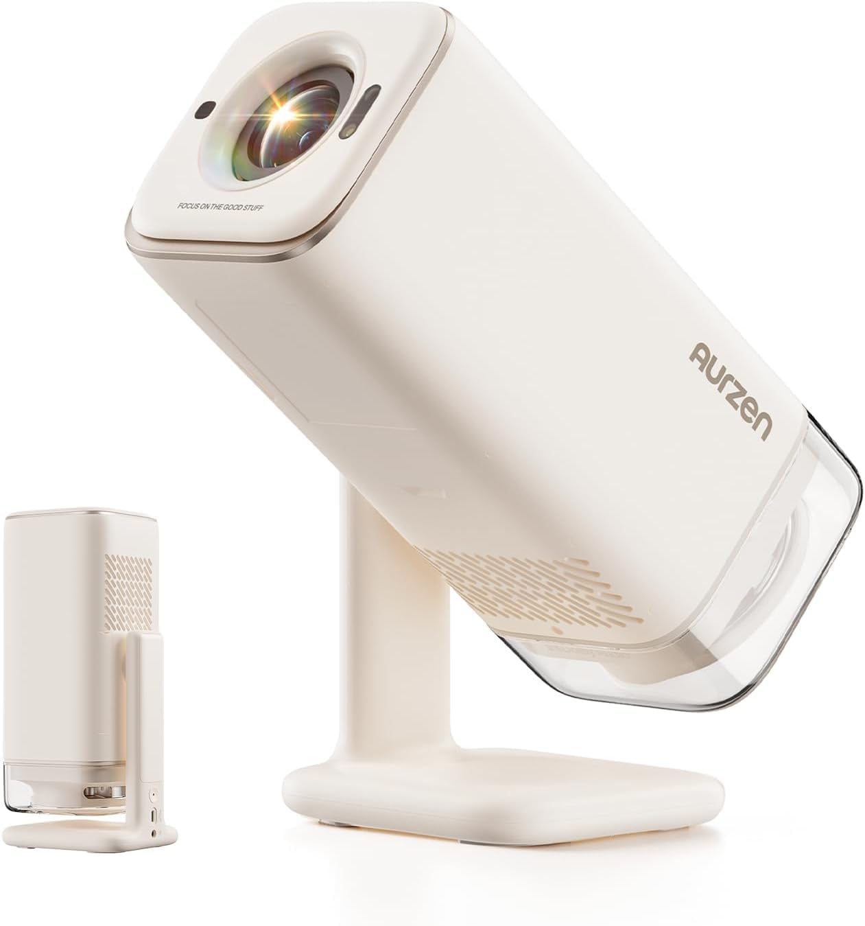 Aurzen BOOM Air Google TV Portable Projector with WiFi and Bluetooth