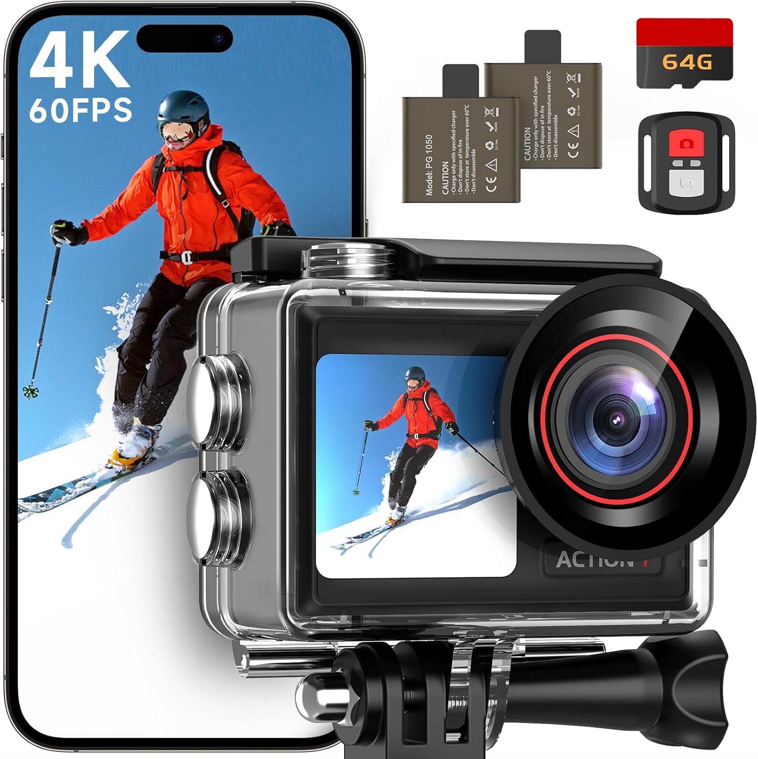 ODDV 4K60FPS 30MP Action Camera: Capture Every Moment in Stunning Detail