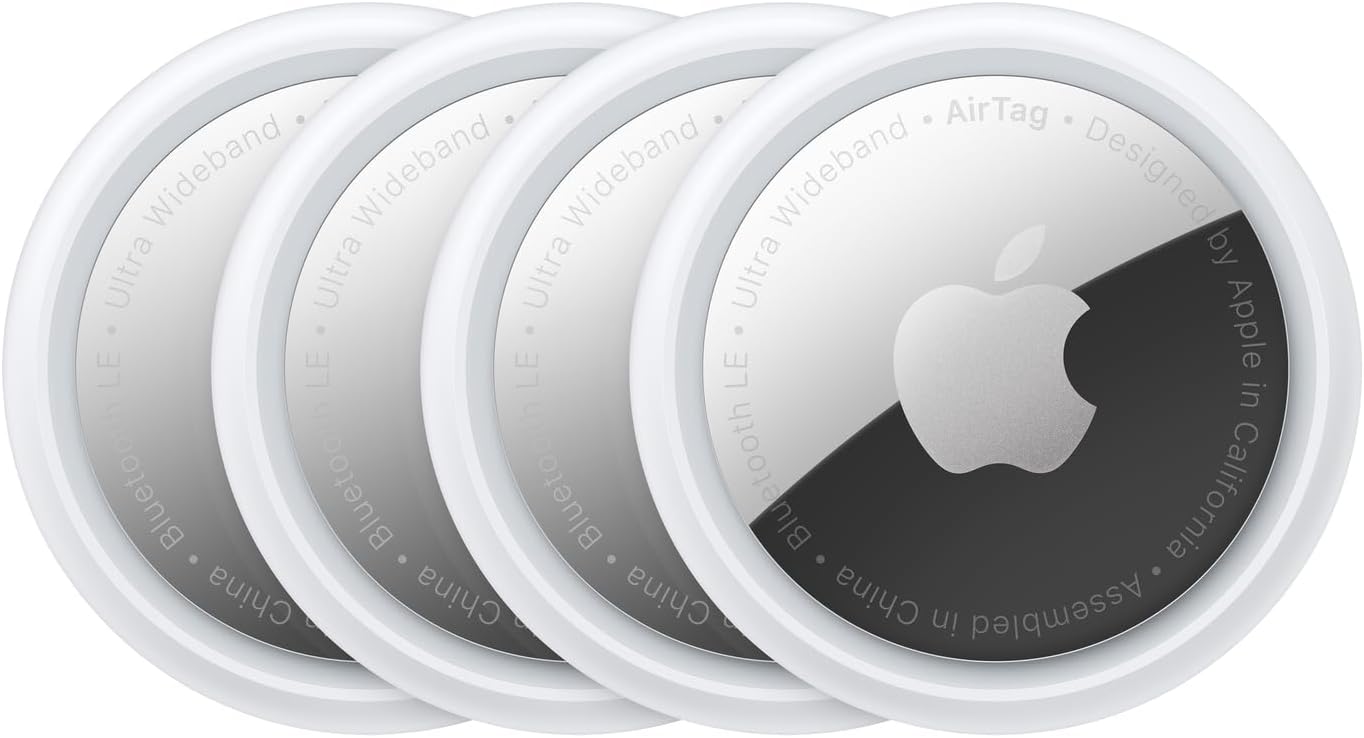 Apple AirTag 4 Pack: Keep Track of Your Belongings