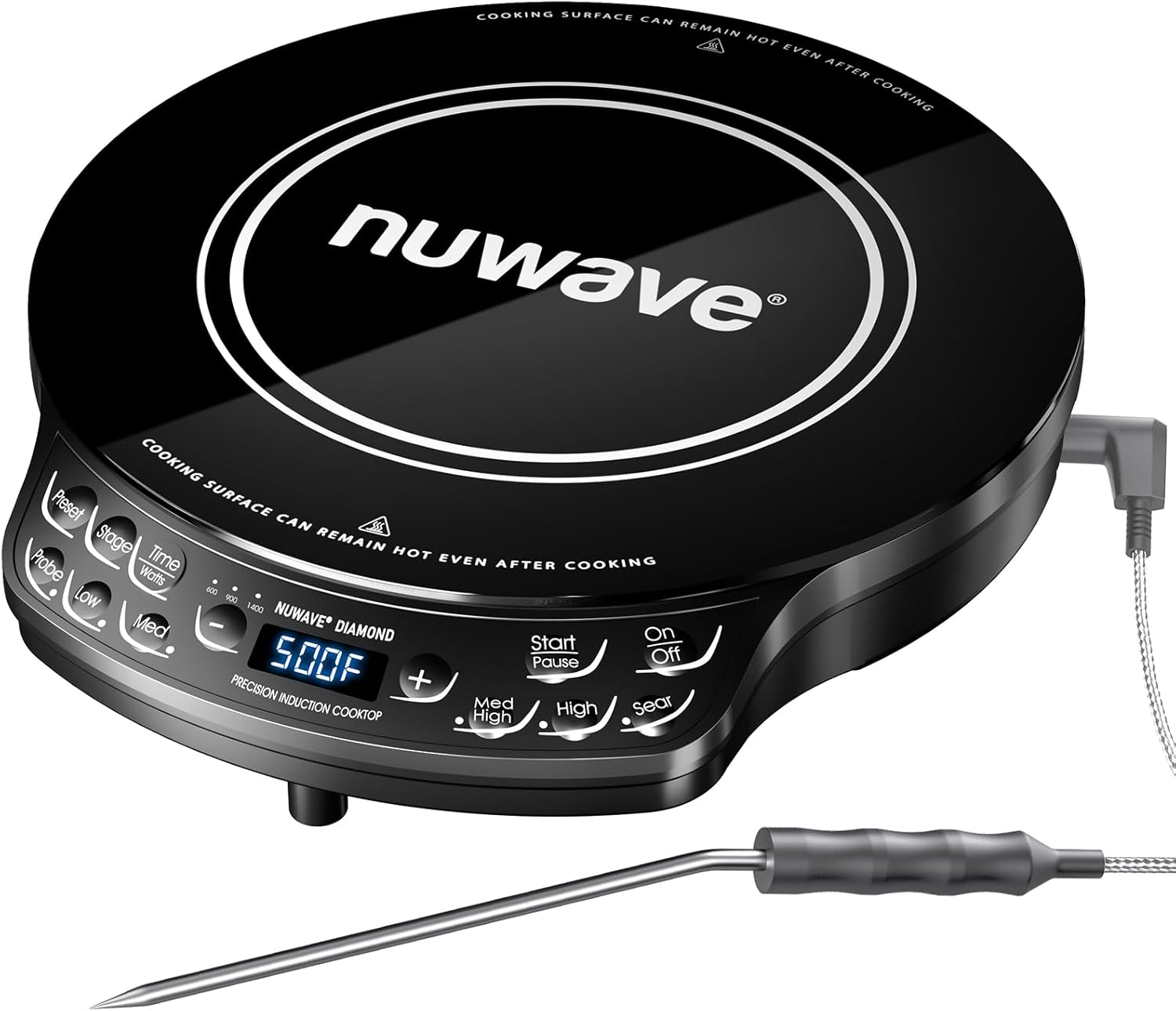 Nuwave Portable Induction Cooktop Diamond with Probe