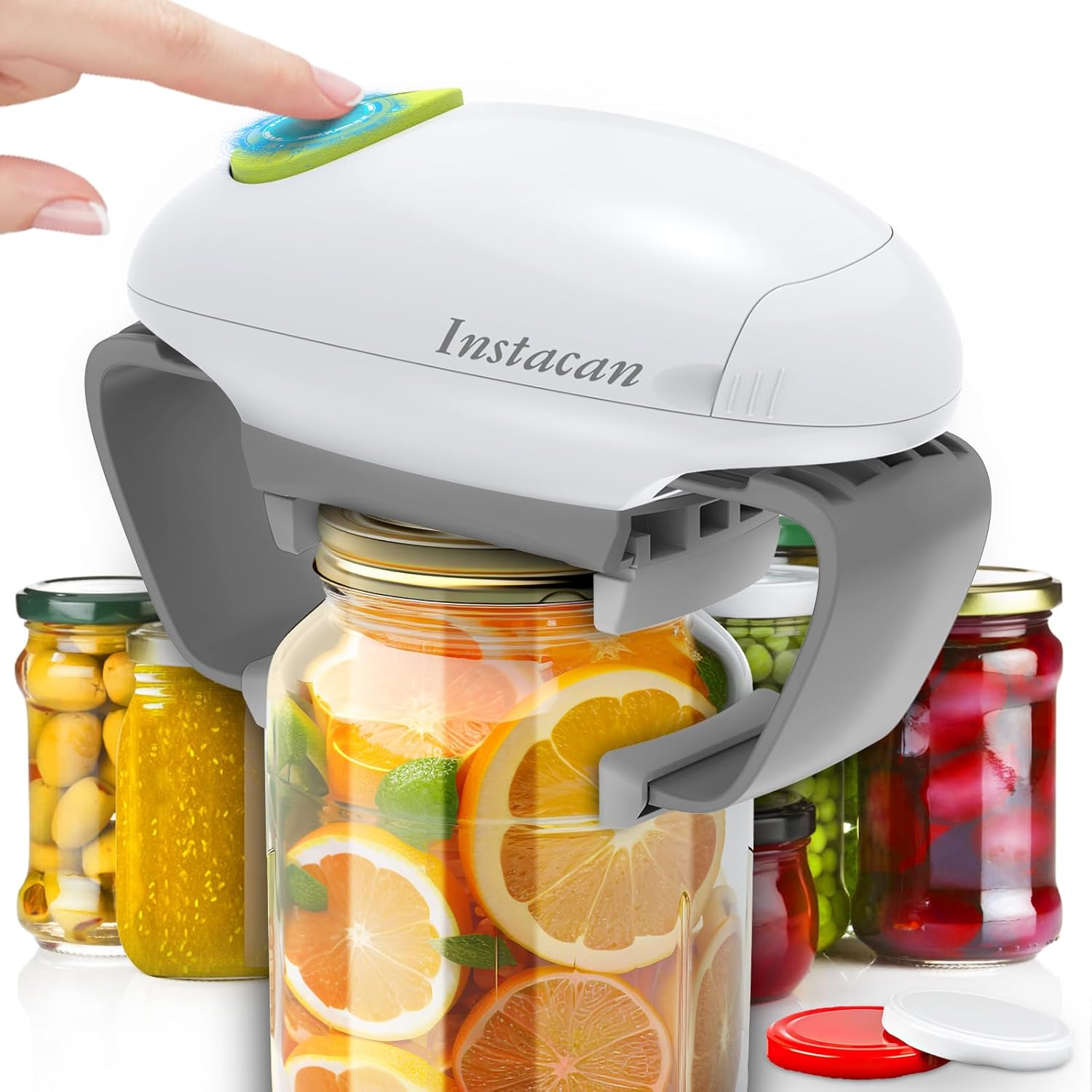 Higher Torque and One Touch Electric Jar Opener: Effortless Jar Opening