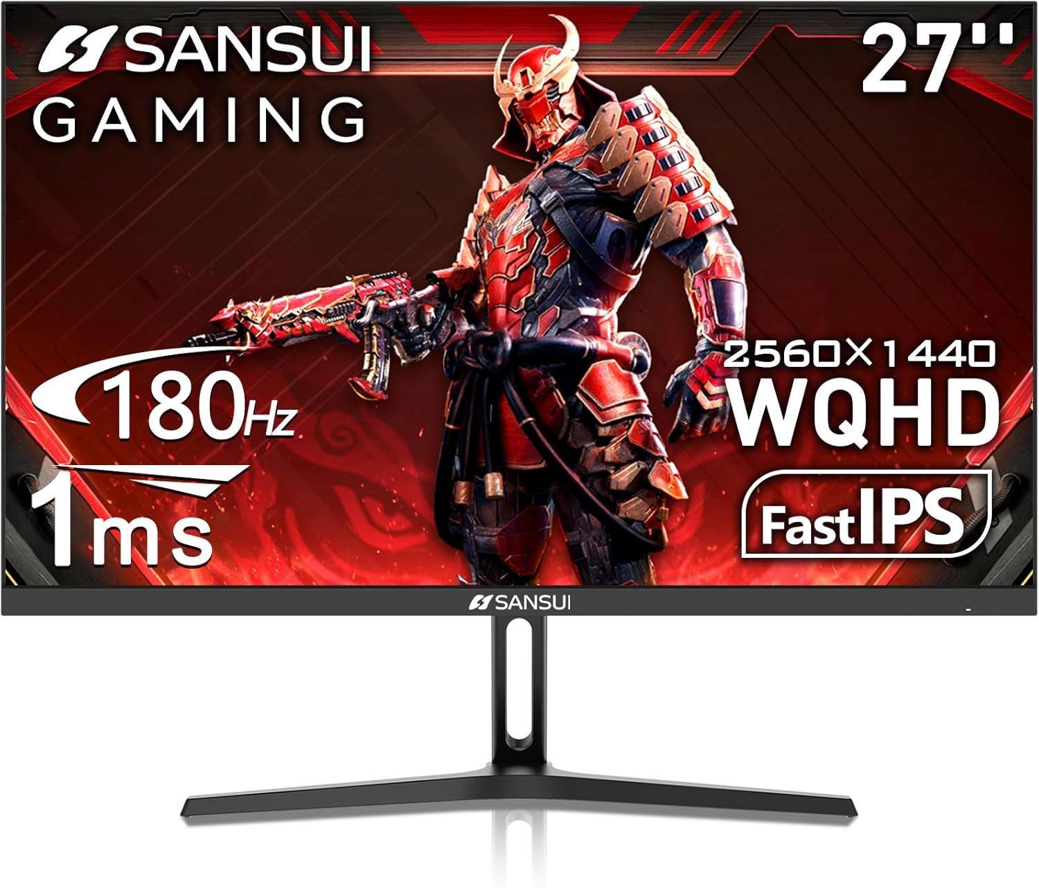 SANSUI 27-Inch WQHD IPS Gaming Monitor